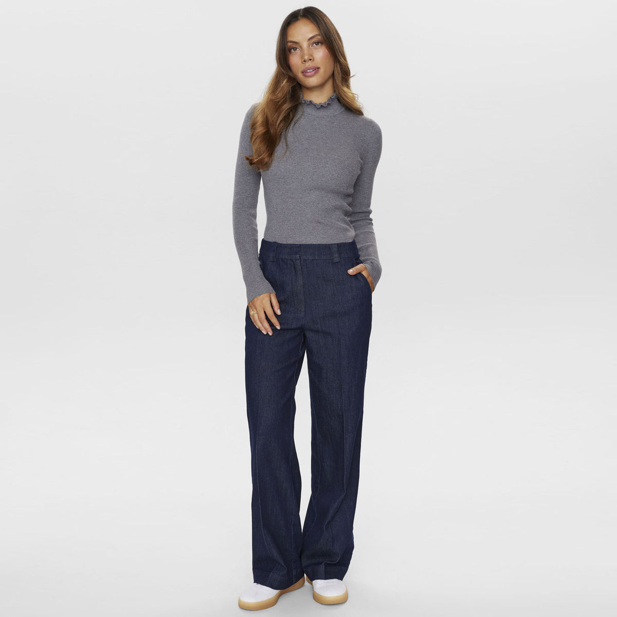 NUAletta Pants 705615 dark blue denim