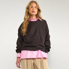 NUBISSA Oversized Sweat black cofee