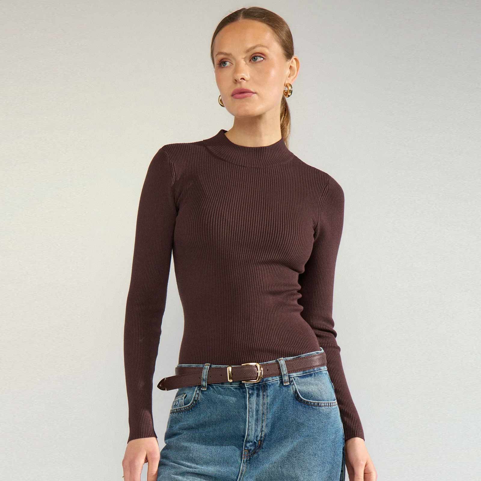 NUBia Pullover black coffee