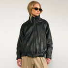 NUBika Oversize PU Jacket caviar