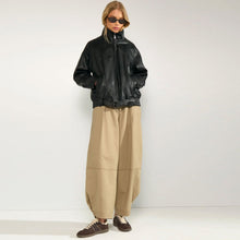 NUBika Oversize PU Jacket caviar