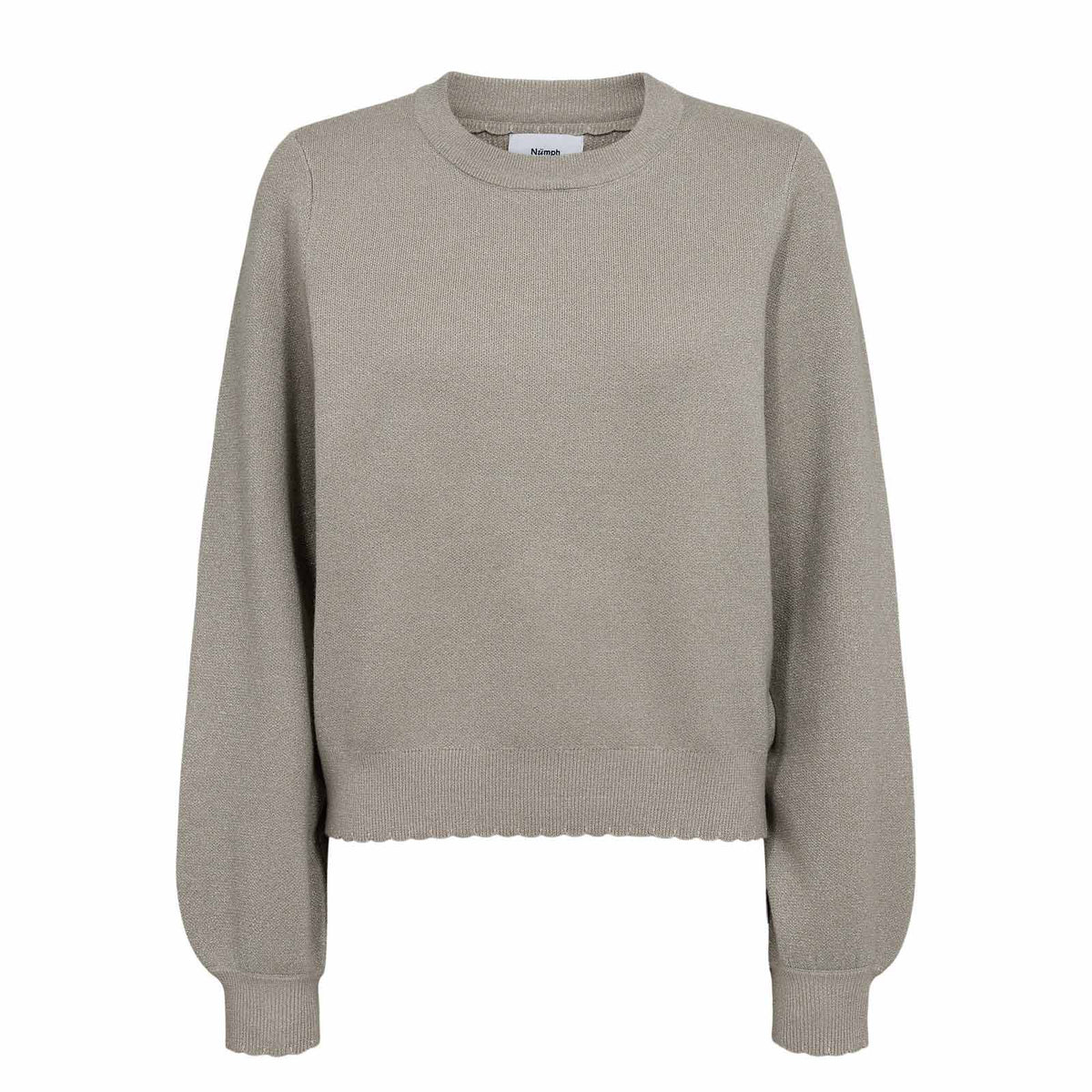NUBir Solid Pullover gray morning