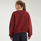 NUBissa Oversized Cropped Sweatshirt syrah