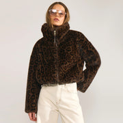 NUDemi Jacket black/coffee