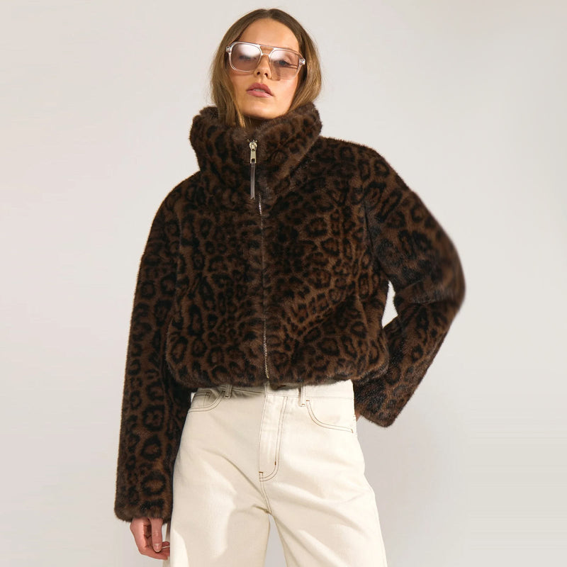 NUDemi Jacket black/coffee
