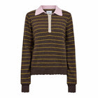 NULucinda Stripe Pullover black coffee