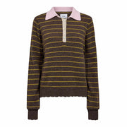 NULucinda Stripe Pullover black coffee