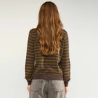 NULucinda Stripe Pullover black coffee