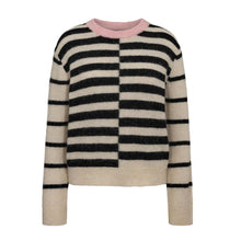 NURiette Block Stripe Pullover caviar