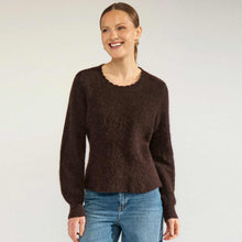 NUSuri Peplum Pullover black coffee