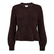 NUSuri Peplum Pullover black coffee
