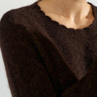 NUSuri Peplum Pullover black coffee
