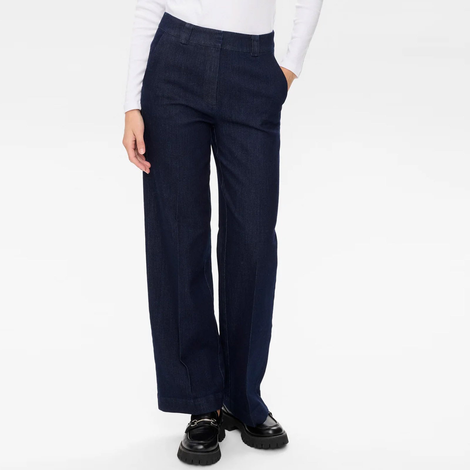 Nualetta Pants dark blue denim