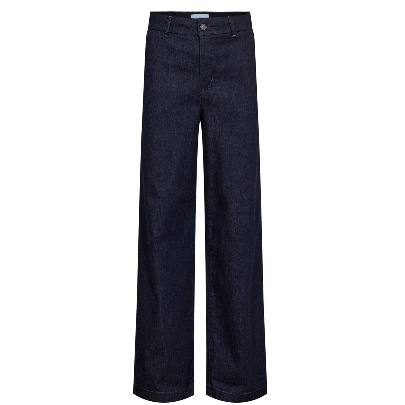 Nuamber HR Wide Jeans dark blue denim