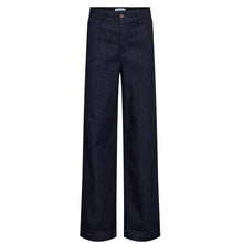 Nuamber HR Wide Jeans dark blue denim