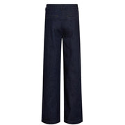 Nuamber HR Wide Jeans dark blue denim