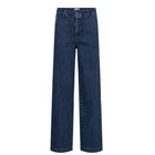 Nuamber HR Wide Jeans medium blue denim