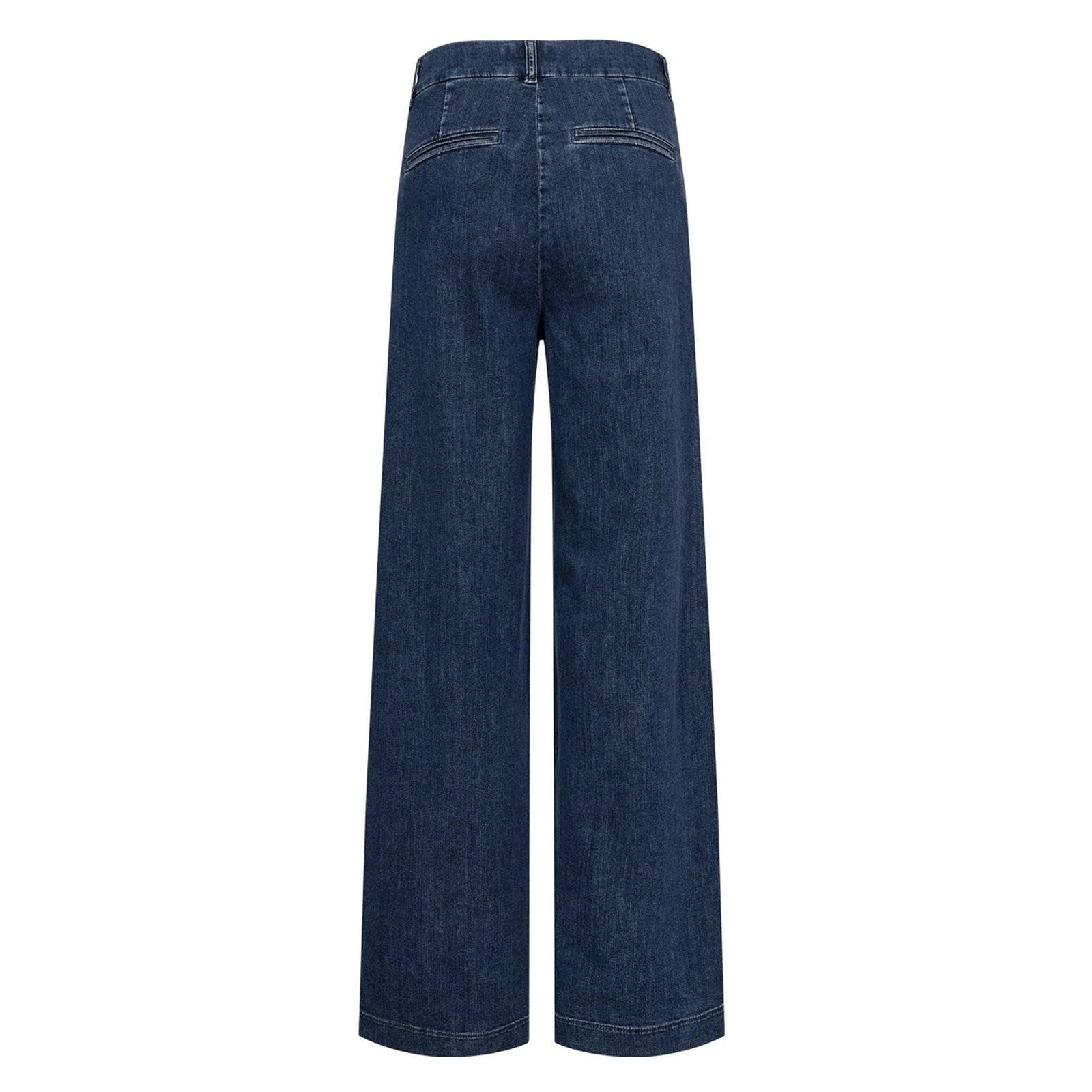 Nuamber HR Wide Jeans medium blue denim