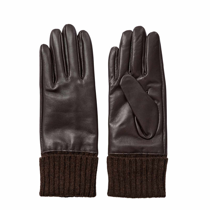Nubirna Leather Gloves black coffee