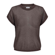 Nuceria S/S Pullover chocolate plum