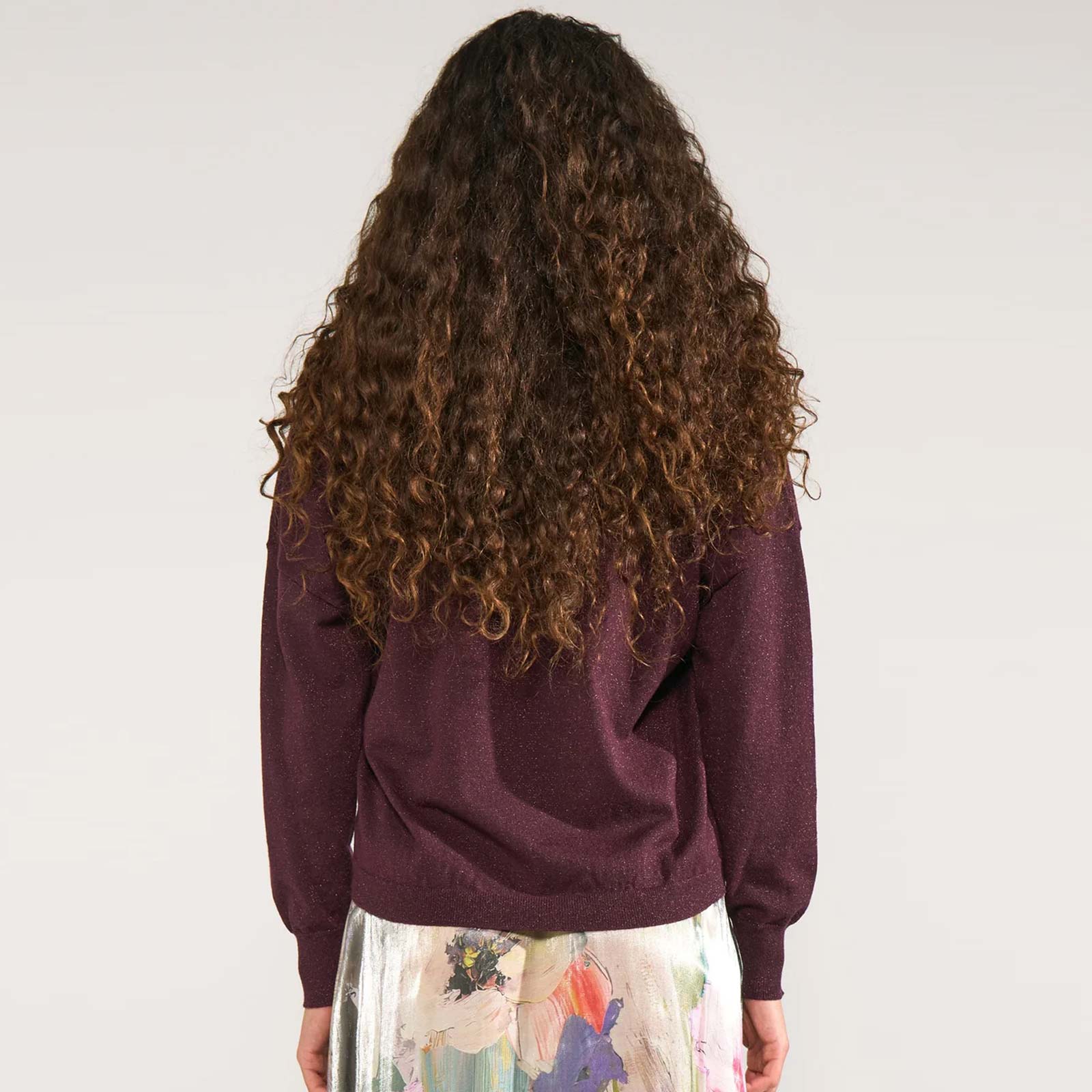 Nudayletta Lurex V-Neck Pullover fig