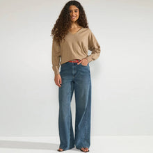 Nudayletta Lurex V-Neck Pullover silver mink