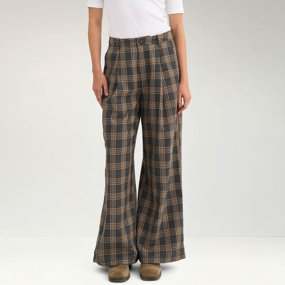 Nukamala Pants dark grey melange