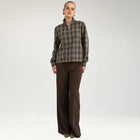 Nukamala Zip Shirt dark grey melange