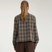 Nukamala Zip Shirt dark grey melange