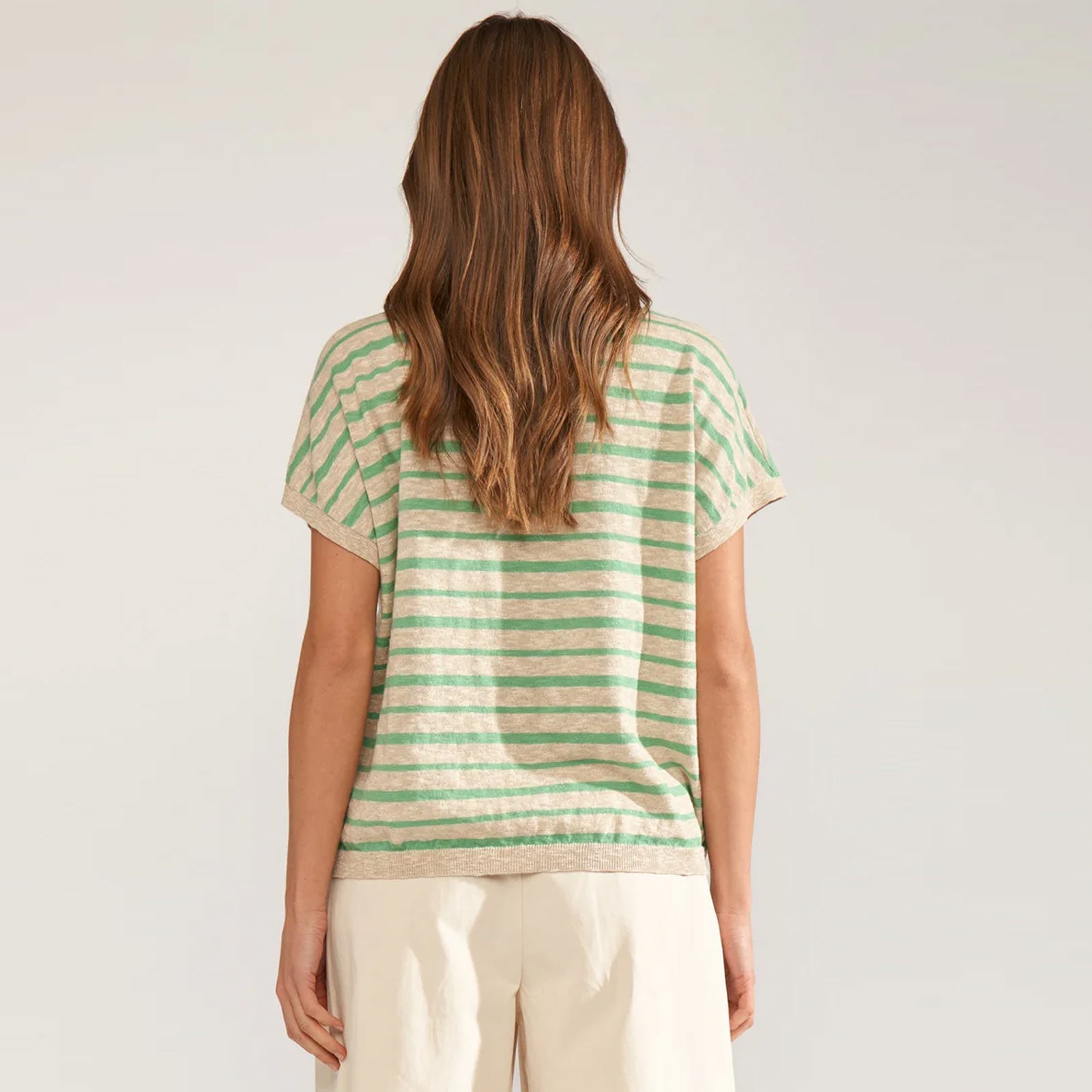 Nukiki Boatneck Pullover absinthe green Nümph