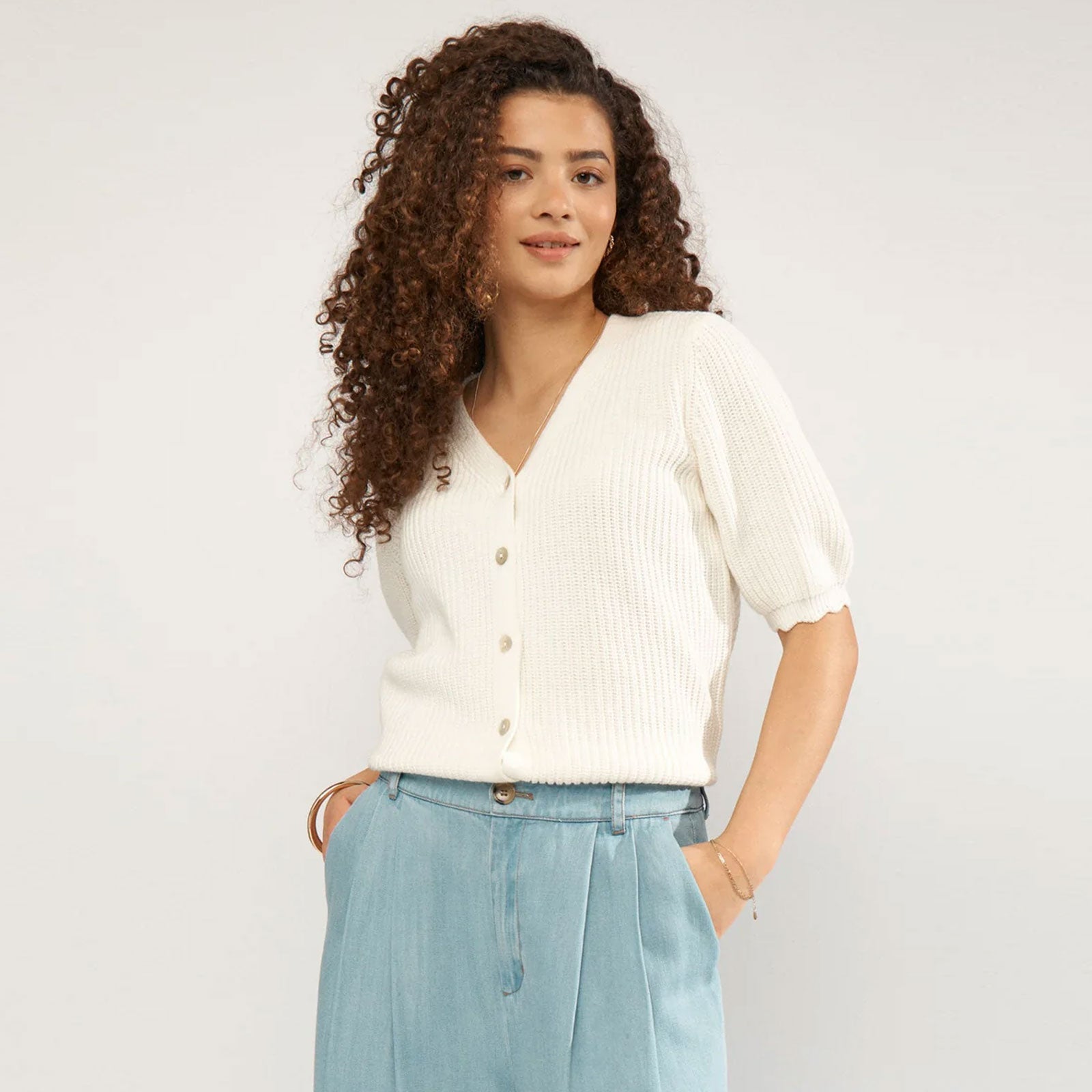 Numarley Cardigan cloud dancer Nümph