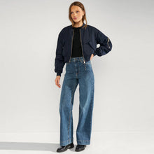 Numianna Cropped Bomber Jacket salute