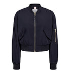 Numianna Cropped Bomber Jacket salute