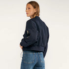 Numianna Cropped Bomber Jacket salute