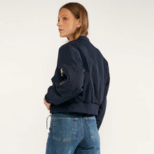 Numianna Cropped Bomber Jacket salute