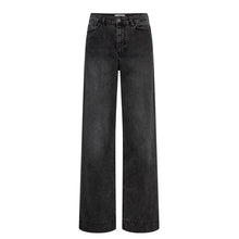 Nuparis HR Wide Jeans black washed denim