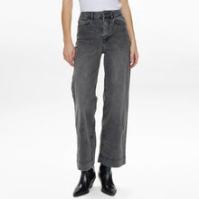 Nuparis HR Wide Jeans black washed denim