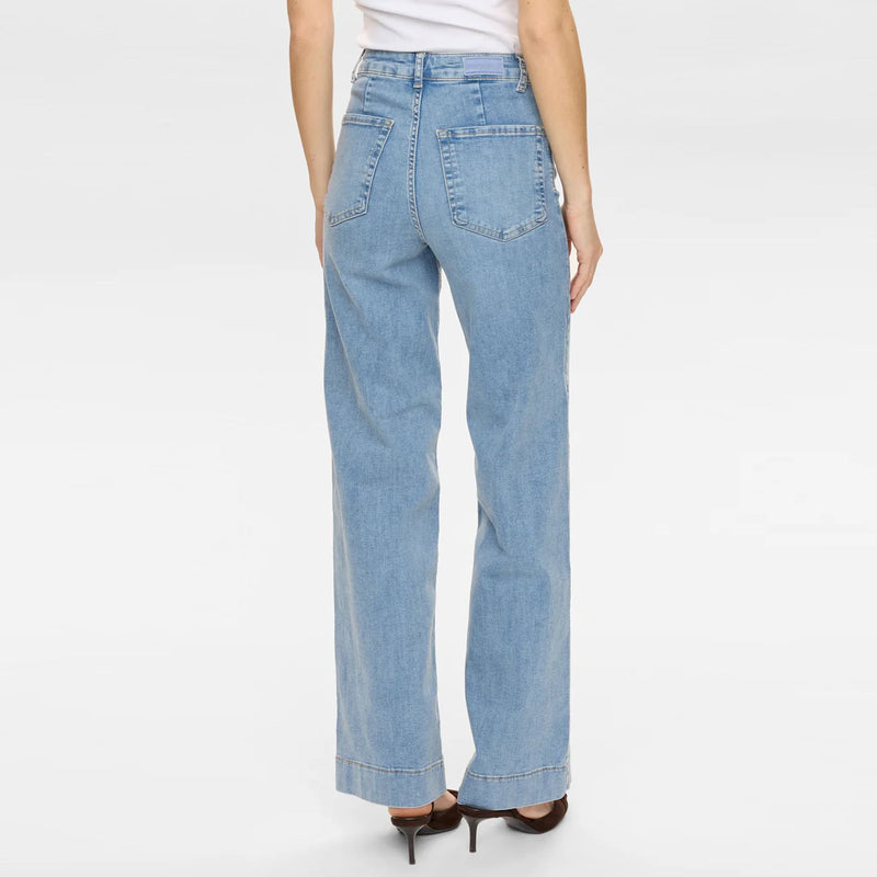 Nuparis HR Wide Jeans light blue stonewash denim