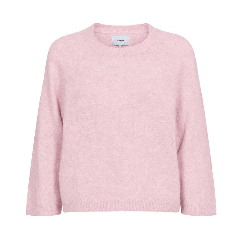 Nuriette Selma Check Pullover pink lady