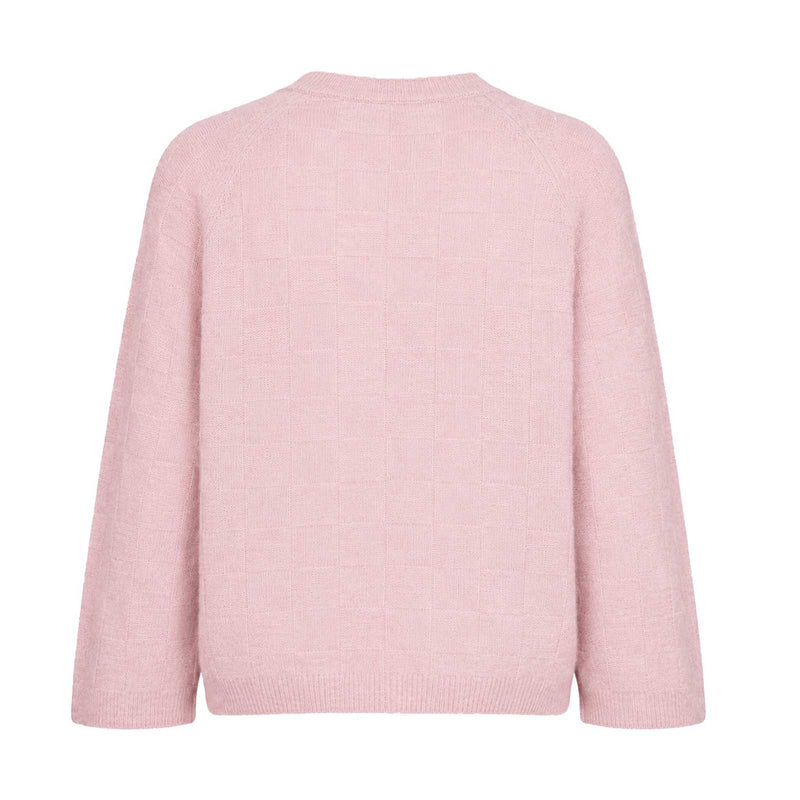 Nuriette Selma Check Pullover pink lady