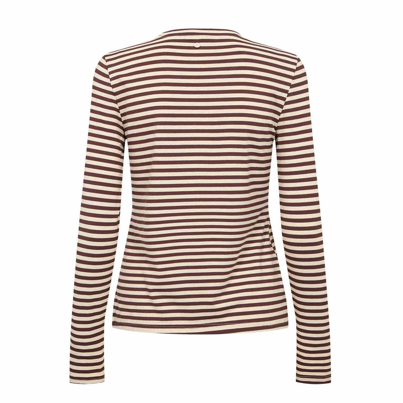Nurixie LS Blouse chocolate plum
