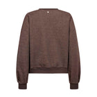 Nusalina Lurex Sweatshirt chocolate plum
