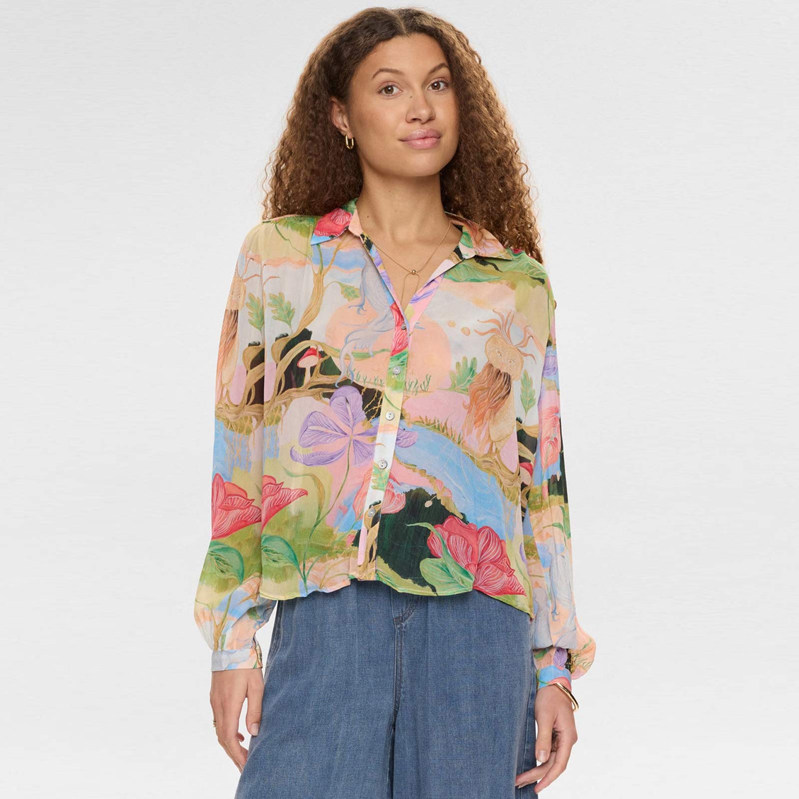 Nushailyn Shirt airy blue Nümph