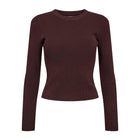 Nushelba Cropped Pullover chocolate plum