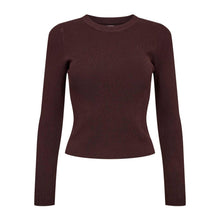 Nushelba Cropped Pullover chocolate plum