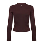 Nushelba Cropped Pullover chocolate plum