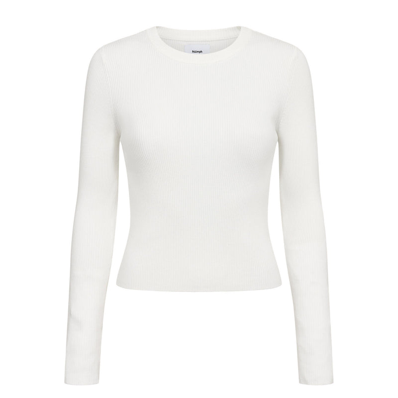 Nushelba Cropped Pullover cloud dancer