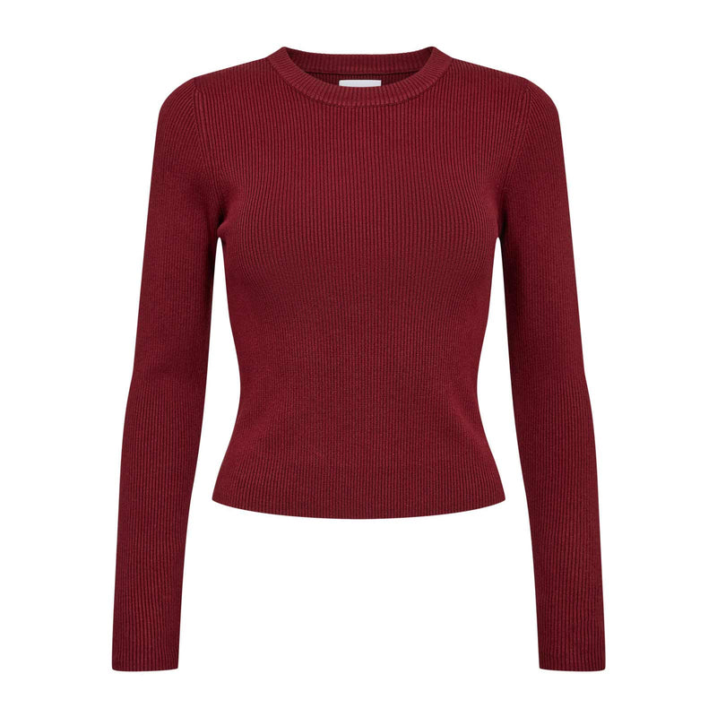 Nushelba Cropped Pullover syrah