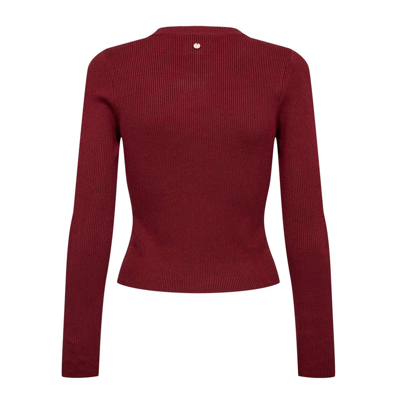 Nushelba Cropped Pullover syrah