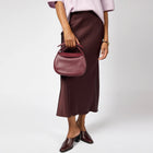 Coco Croissant Soft Grain Leather Bag dark cherry O My Bag